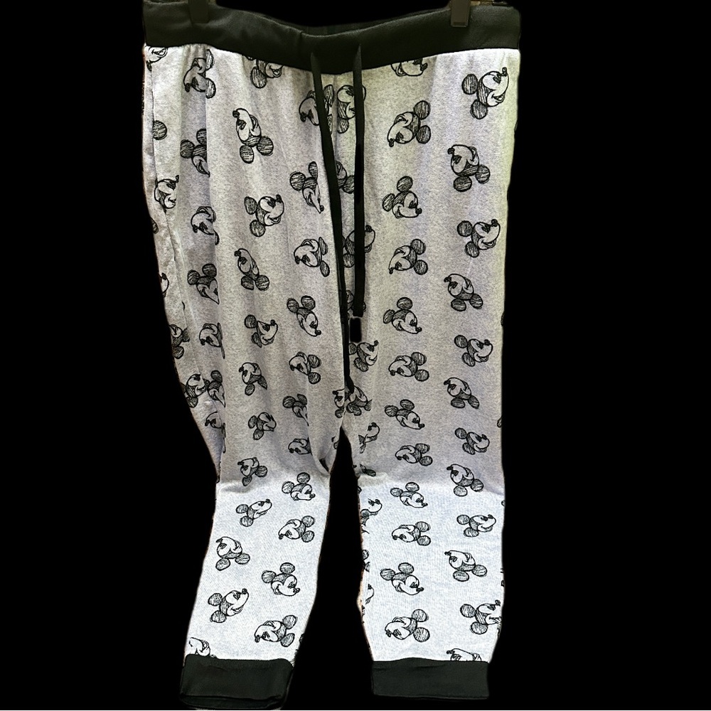 Disney Mickey Mouse Print Joggers size L
